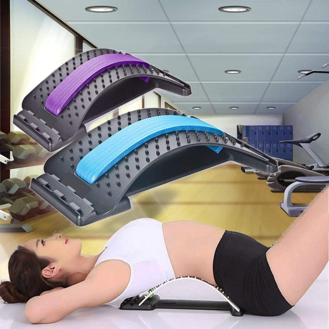 Ergonomic Back Stretcher: Non-Electric, Plastic, - Perfect for Home and Office Use