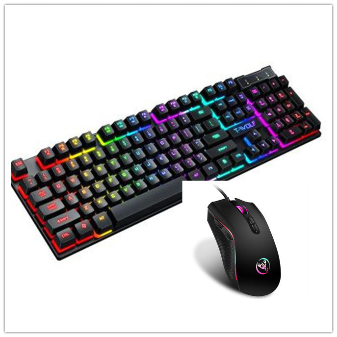 Gaming Usb Luminous Wired Keyboard Floating Manipulator - Shoptheworld