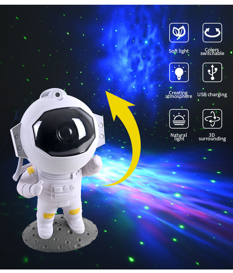 Astronaut Galaxy Star Projector- Room Decor