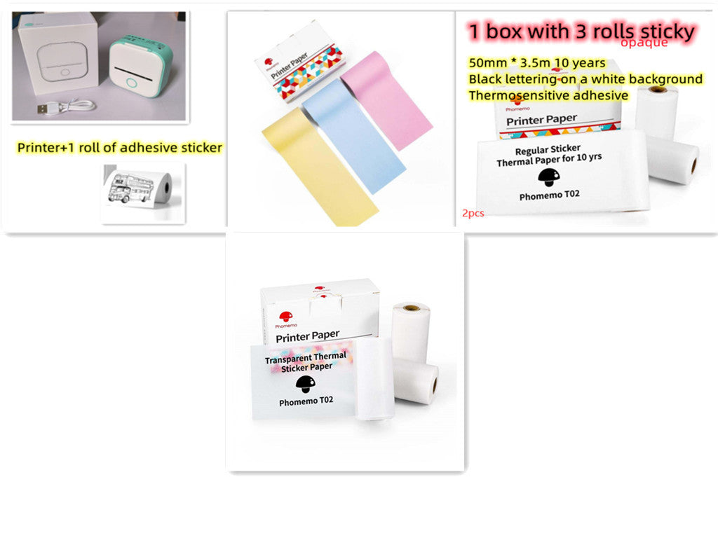 Portable Mini Thermal Label Printer - Shoptheworld