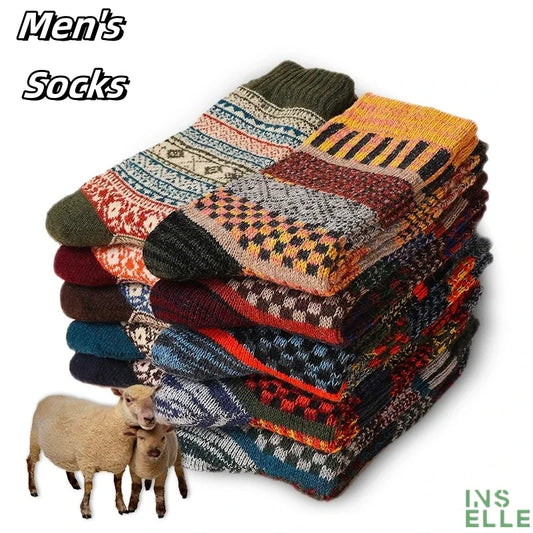 15/10/5 pairs of fall and winter double road vintage socks